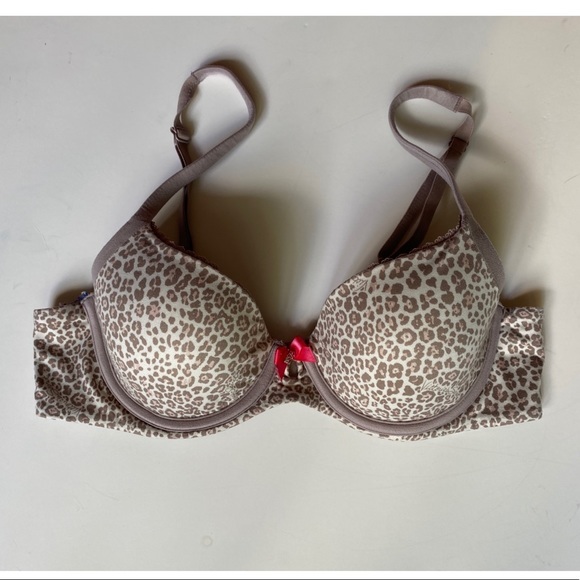 Victoria's Secret Other - Victoria’s Secret Body By Victoria Lined Demi Leopard Bra Size 34B